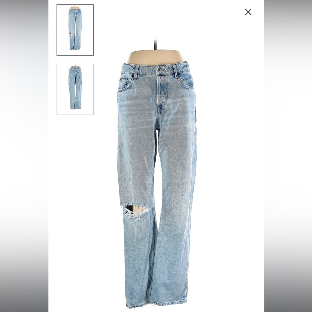 H&M High waist wide leg jeans
